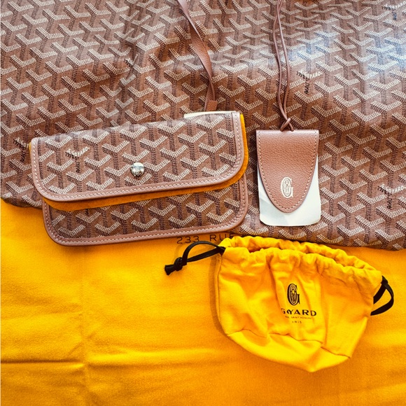 LIMITED EDITION🌸Goyard🌸Metallic Pearl Pink Saint Louis GM Tote - Picture 7 of 15